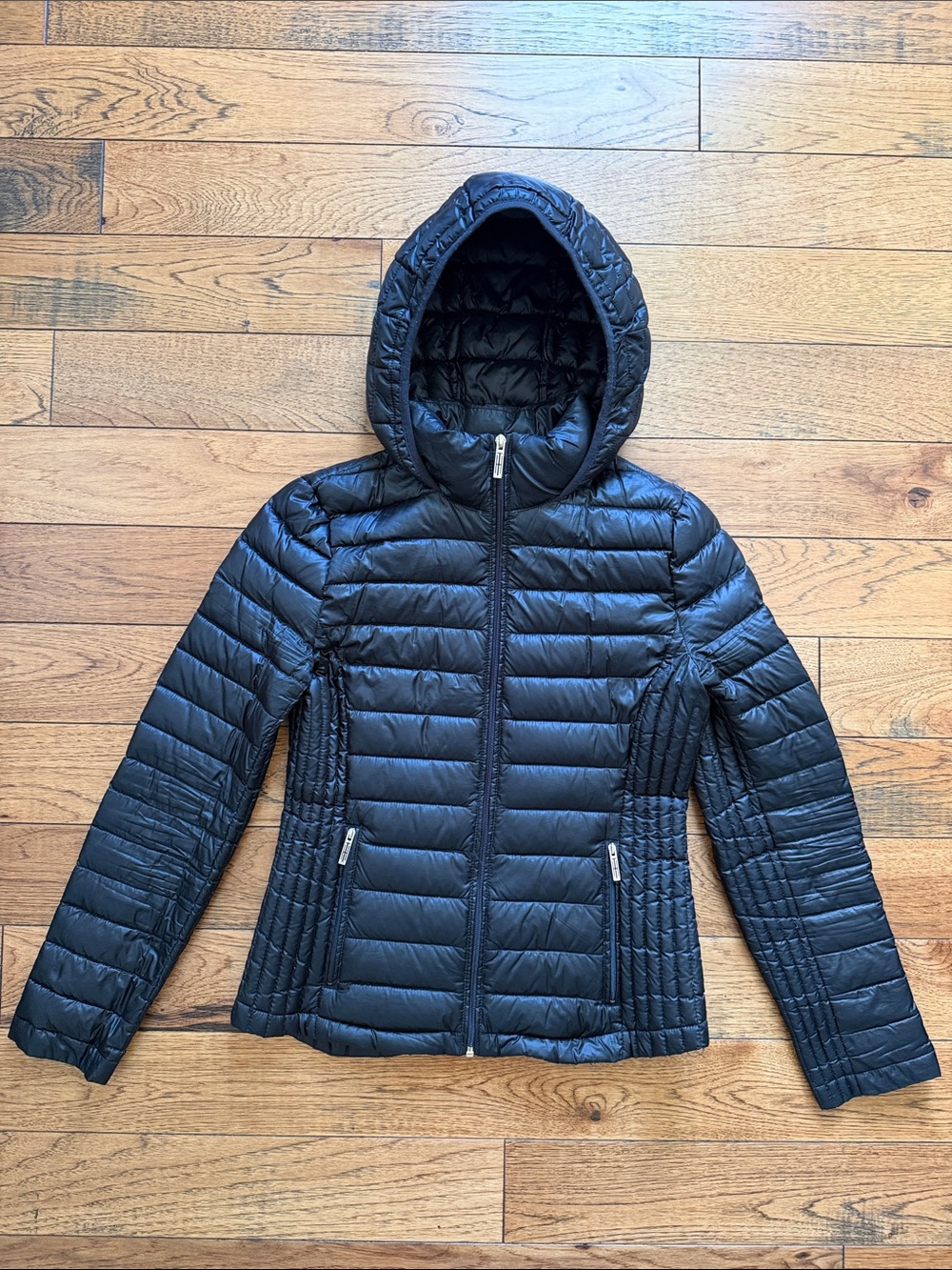 Tommy Hilfiger Natural Down Women's Black Lightweight Hooded Puffer Jacket S